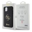Guess GUHCN61HG4SGK hátlap, tok iPhone 11/Xr Glitter Script Big 4G, fekete