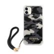 Guess iPhone 11 Camo Collection (GUHCN61KSARBK) hátlap, tok, fekete