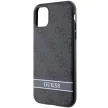 Guess GUHCN61P4SNK iPhone 11/Xr hátlap, tok 4G Stripe, szürke