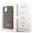 Guess GUHCN61P4SNW iPhone 11/Xr hátlap, tok 4G Stripe, barna
