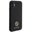 Guess GUHCN61PS4DGPK iPhone 11/Xr 6.1" hátlap, tok Strass Metal Logo, fekete