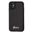 Guess Sequin Script Metal hátlap, tok iPhone 11/Xr, fekete