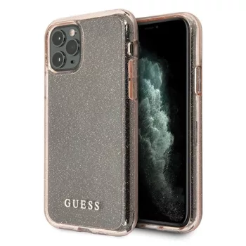   Guess GUHCN65PCGLPI Glitter iPhone 11 Pro Max, hátlap, tok, rózsaszín