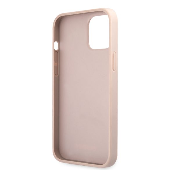 Guess iPhone 12 Pro Max 4G Metal Logo (GUHCP12L4GMGPI) hátlap, tok, rózsaszín