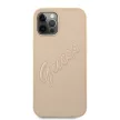 Guess iPhone 12 Pro Max Saffiano Vintage Script (GUHCP12LRSAVSLG) hátlap, tok, arany