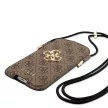 Guess Universal 4G Pouch Script Logo max 6.1" (GUHCP12M4GPSBR) tok, barna
