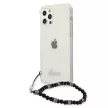 Guess GUHCP12MKPSBK iPhone 12/12 Pro 6.1", átlátszó hátlap, tok Pearl, fekete