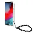 Guess GUHCP12MKPSBK iPhone 12/12 Pro 6.1", átlátszó hátlap, tok Pearl, fekete