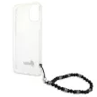 Guess GUHCP12MKPSBK iPhone 12/12 Pro 6.1", átlátszó hátlap, tok Pearl, fekete