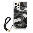 Guess GUHCP12MKSARBK Camo Collection iPhone 12/12 Pro 6.1", hátlap, tok, fekete