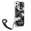 Guess GUHCP12MKSARBK Camo Collection iPhone 12/12 Pro 6.1", hátlap, tok, fekete