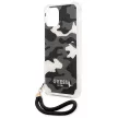 Guess GUHCP12MKSARBK Camo Collection iPhone 12/12 Pro 6.1", hátlap, tok, fekete