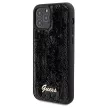 Guess Sequin Script Metal hátlap, tok iPhone 12/12 Pro, fekete