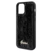 Guess Sequin Script Metal hátlap, tok iPhone 12/12 Pro, fekete