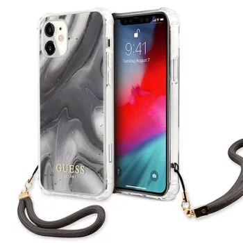   Guess GUHCP12SKSMAGR iPhone 12 mini 5.4" hátlap, tok Marble Collection, szürke