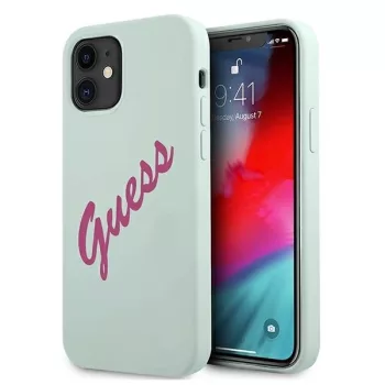   Guess GUHCP12SLSVSBF Silicone Vintage iPhone 12 mini 5.4" tok, kék