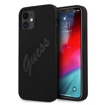   Guess GUHCP12SLSVSBK Script Vintage iPhone 12 mini 5.4", hátlap, tok, fekete