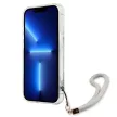 Guess GUHCP13LHFLSN iPhone 13 Pro/13 6.1" hátlap, tok Flower Strap, zöld