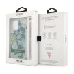Guess GUHCP13LHFLSN iPhone 13 Pro/13 6.1" hátlap, tok Flower Strap, zöld