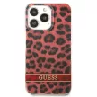 Guess GUHCP13LHSLEOR Leopard iPhone 13 Pro/13 6,1", hátlap, tok, piros