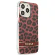 Guess GUHCP13LHSLEOR Leopard iPhone 13 Pro/13 6,1", hátlap, tok, piros