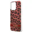 Guess GUHCP13LHSLEOR Leopard iPhone 13 Pro/13 6,1", hátlap, tok, piros