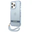 Guess GUHCP13LHTSGSB iPhone 13 Pro/13 6,1 " hátlap, tok Translucent Stap, kék