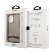 Guess GUHCP13LHTSGSK iPhone 13 Pro/13 6.1" hátlap, tok Translucent Stap, fekete