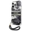 Guess GUHCP13LKCABBK Camo Strap Collection iPhone 13/13 Pro 6.1", hátlap, tok, fekete