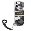 Guess GUHCP13LKCABBK Camo Strap Collection iPhone 13/13 Pro 6.1", hátlap, tok, fekete