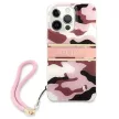 Guess GUHCP13LKCABPI iPhone 13 Pro/13 6.1" hátlap, tok Camo Strap Collection, rózsaszín