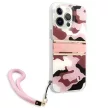 Guess GUHCP13LKCABPI iPhone 13 Pro/13 6.1" hátlap, tok Camo Strap Collection, rózsaszín