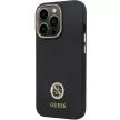 Guess GUHCP13LM4DGPK hátlap, tok iPhone 13 Pro/13 Silicone Logo Strass 4G, fekete