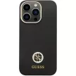 Guess GUHCP13LM4DGPK hátlap, tok iPhone 13 Pro/13 Silicone Logo Strass 4G, fekete