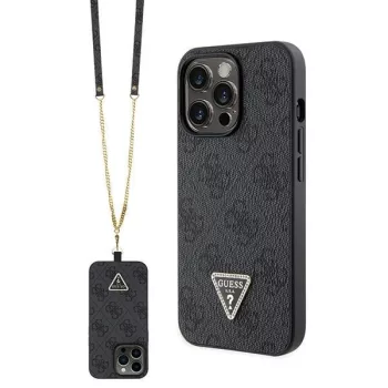   Guess GUHCP13LP4TDSCPK hátlap, tok iPhone 13 Pro/13 Crossbody 4G Metal Logo, fekete
