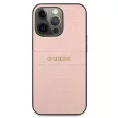 Guess GUHCP13LPCRBPI iPhone 13 Pro/13 6,1" hátlap, tok Croco Strap Collection, rózsaszín