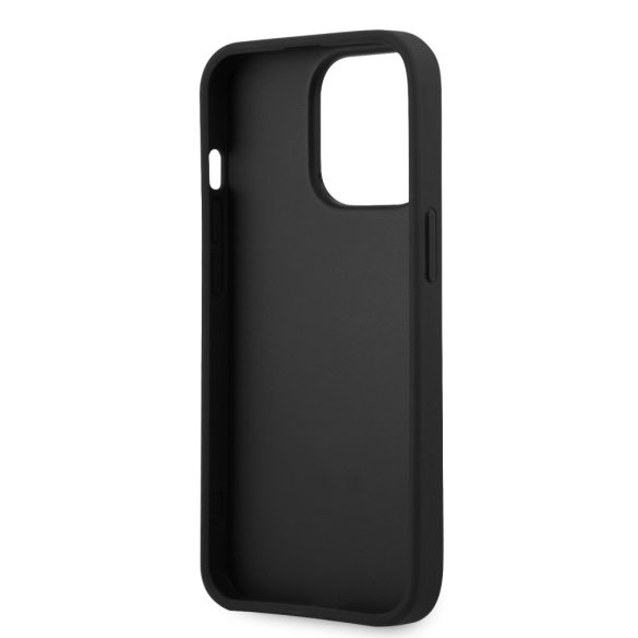 Guess iPhone 13 Pro 4G Metal Logo (GUHCP13LPU4GHBK) hátlap, tok, fekete