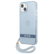 Guess GUHCP13MHTSGSB iPhone 13 6.1 " hátlap, tok Translucent Stap, kék