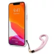 Guess GUHCP13MKCABPI Camo Strap Collection iPhone 13 6.1" różowy /, hátlap, tok, rózsaszín