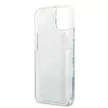 Guess GUHCP13MLFLSN iPhone 13 6.1" hátlap, tok Flower Liquid Glitter, zöld
