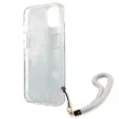 Guess GUHCP13SHFLSB Flower Strap iPhone 13 mini 5,4", hátlap, tok, kék, színes