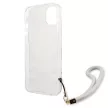 Guess GUHCP13SHFLSD iPhone 13 mini 5.4" hátlap, tok Flower Strap, arany