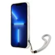 Guess GUHCP13SHFLSU iPhone 13 mini 5.4" hátlap, tok Flower Strap, lila