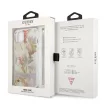 Guess GUHCP13SHFLSU iPhone 13 mini 5.4" hátlap, tok Flower Strap, lila