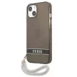 Guess GUHCP13SHTSGSK Translucent Stap iPhone 13 mini 5.4", hátlap, tok, fekete