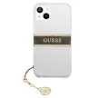 Guess GUHCP13SKB4GBR 4G Brown Strap Charm iPhone 13 mini 5,4" hátlap, tok, átlátszó