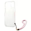 Guess GUHCP13SKCABPI Camo Strap Collection iPhone 13 mini 5.4", hátlap, tok, rózsaszín