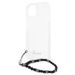 Guess GUHCP13SKPSBK Transparent hátlap, tok, Black Pearl iPhone 13 mini 5.4" hátlap, tok, átlátszó