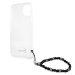 Guess GUHCP13SKPSBK Transparent hátlap, tok, Black Pearl iPhone 13 mini 5.4" hátlap, tok, átlátszó