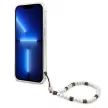 Guess GUHCP13SKPSWH Transparent hátlap, tok, White Pearl iPhone 13 mini 5.4" hátlap, tok, átlátszó